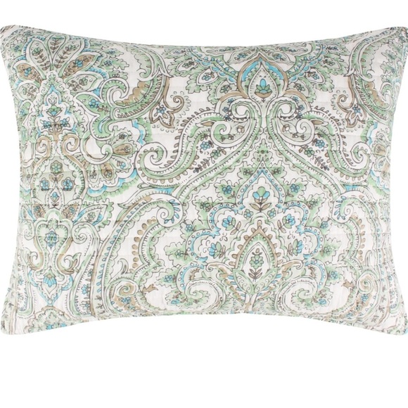 Levtex Assisi Mint Quilt Set Full/Queen 100% Cotton - Picture 5 of 7